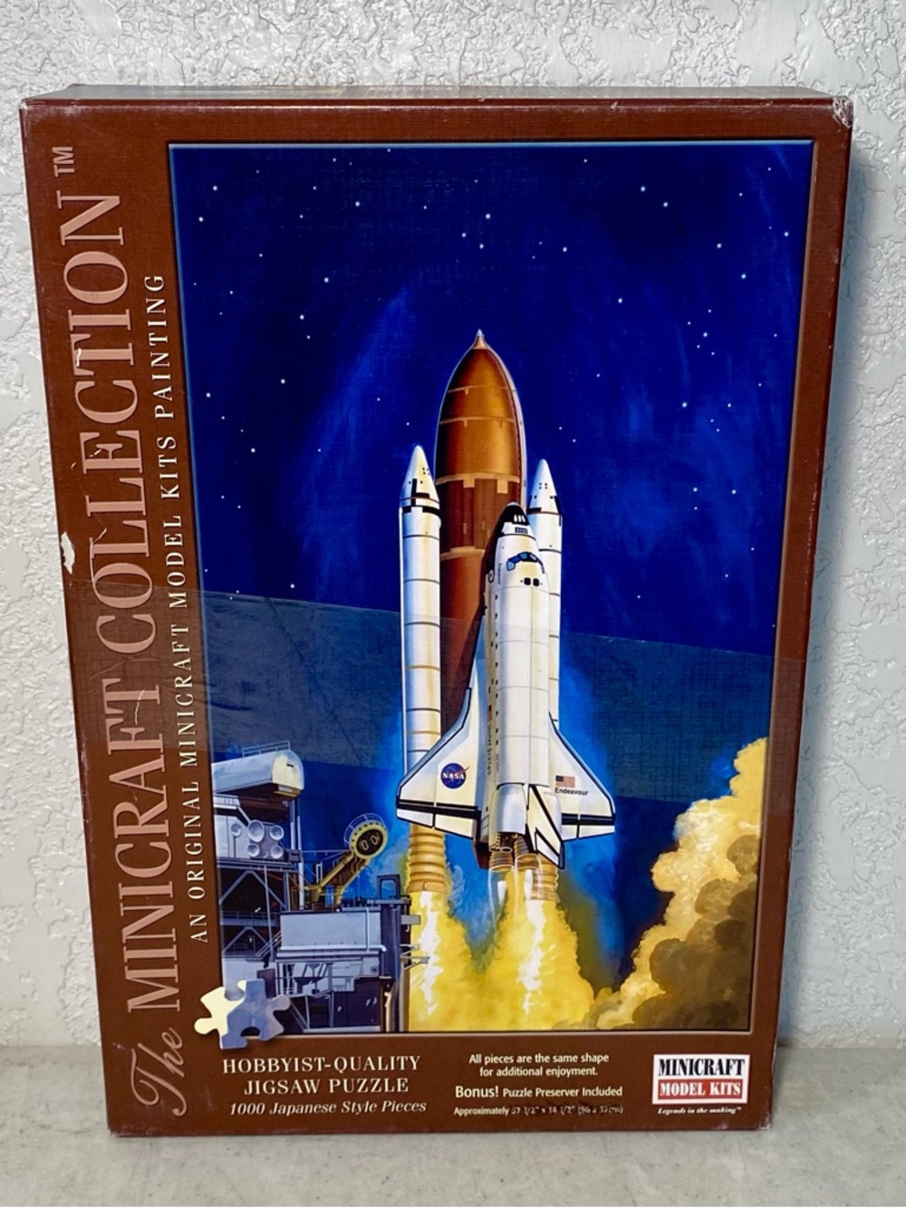 NASA Space Shuttle Endeavor 1000 Piece Japanese Style Puzzle 50012 Vintage 2005